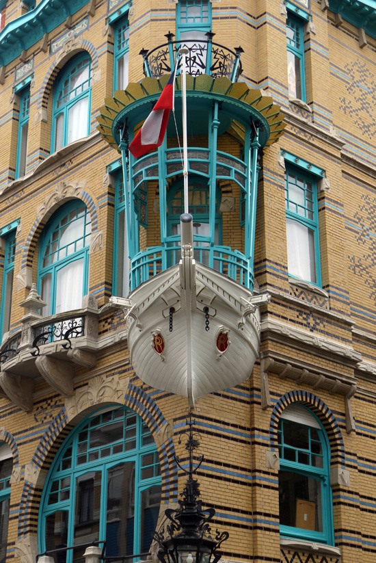 Antwerp, boat balcony