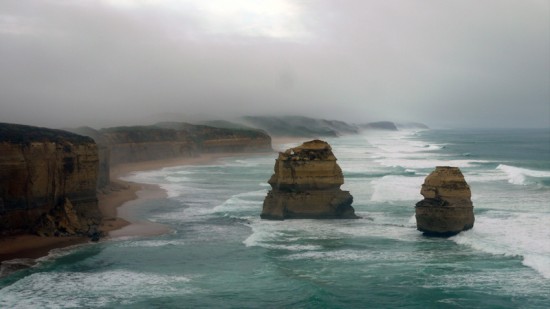 Great Ocean Road, 12 Apostles in mist
