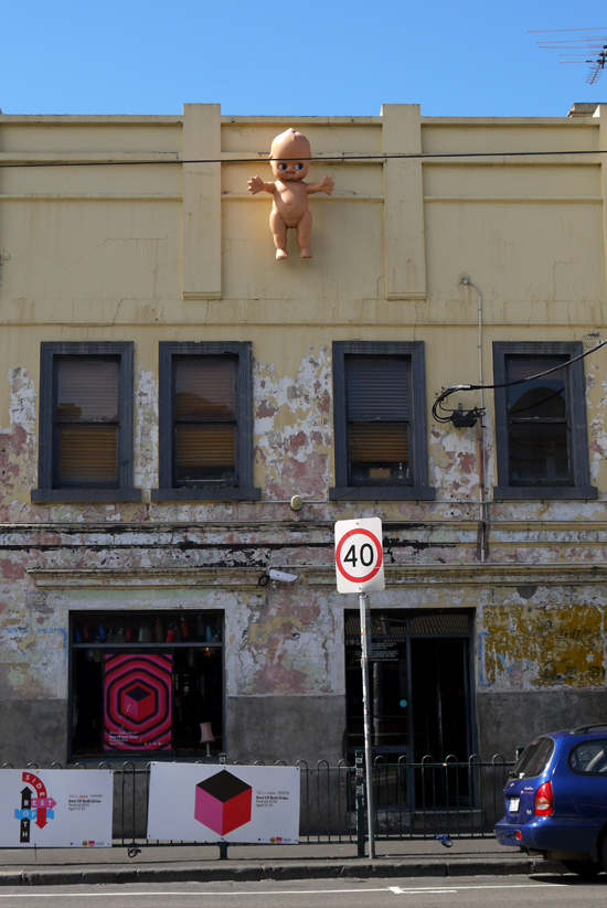 Melbourne, Fitzroy, Baby facade