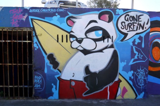 Sydney, Bondi, surf street art