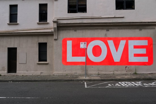 Sydney, Bondi, Love street art