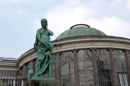 Bruxelles, statue du Jardin botanique