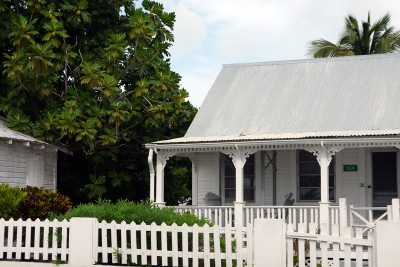 Cayman, white local house