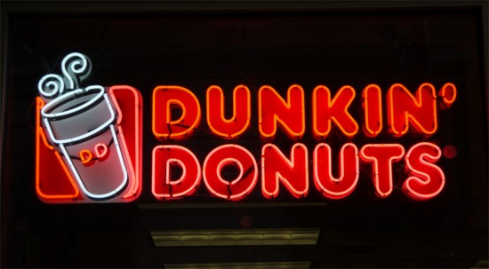 Chicago, dunkin donuts neon