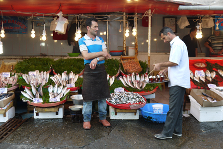 Istanbul 2013, Marché aux poissons de Galata