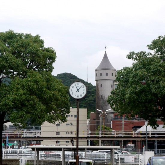 Mojiko, clock and tower