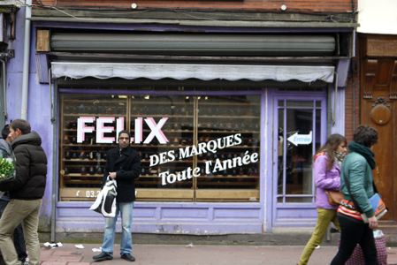 Lille, Marché de Wazemme, Felix chaussures