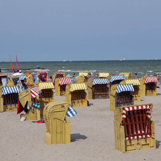 Travemunde, cabanes de plage