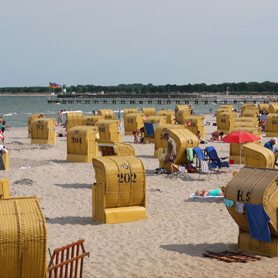 Travemunde, cabanes de plage