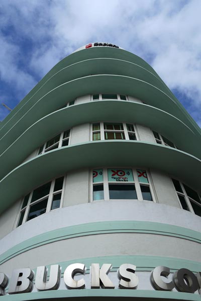 Miami, South Beach, Starbucks facade