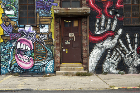NYC 2012, Street art near Flushing Ave