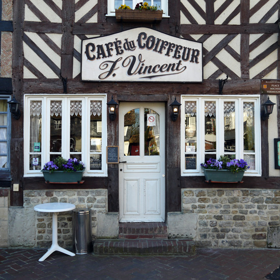 Normandie, Café de Beuvron en Auge