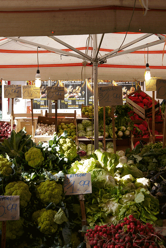 Palermo, vegetables at Ballaro market