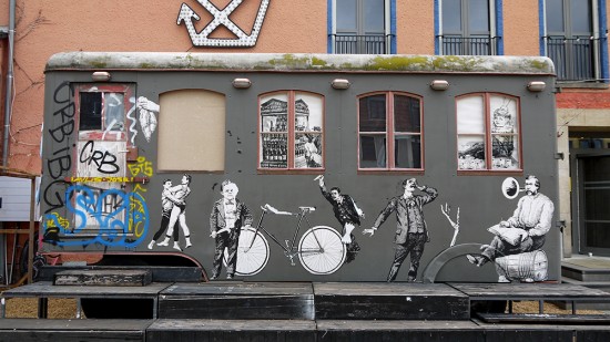 Dresde, wagon street art
