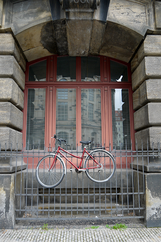 Dresde, vélo suspendu
