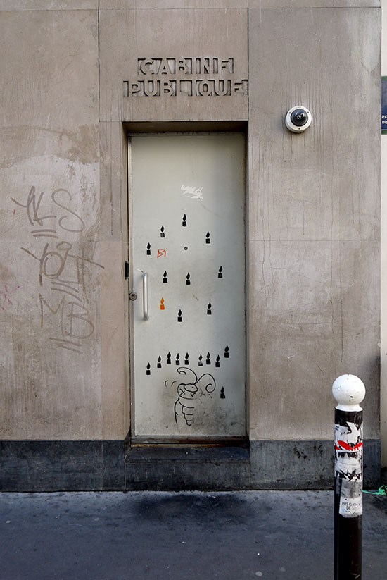 Typographies parisiennes, Cabine publique, rue Duc