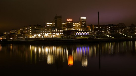 Stockholm, Luma center by night