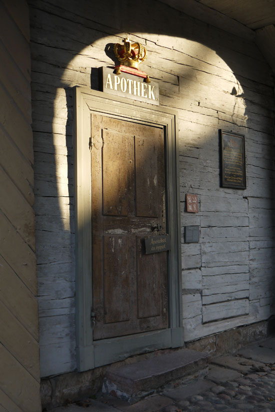 Stockholm, Skansen museum, Apotheek